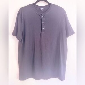 Express Black Pima Cotton Short Sleeve Shirt Size Medium